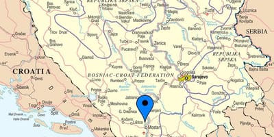 வரைபடம் mostar போஸ்னியா ஹெர்ஸிகோவினா